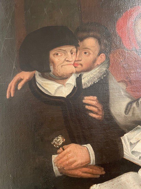 Huile Sur Toile Vers 1600 école Française -photo-6