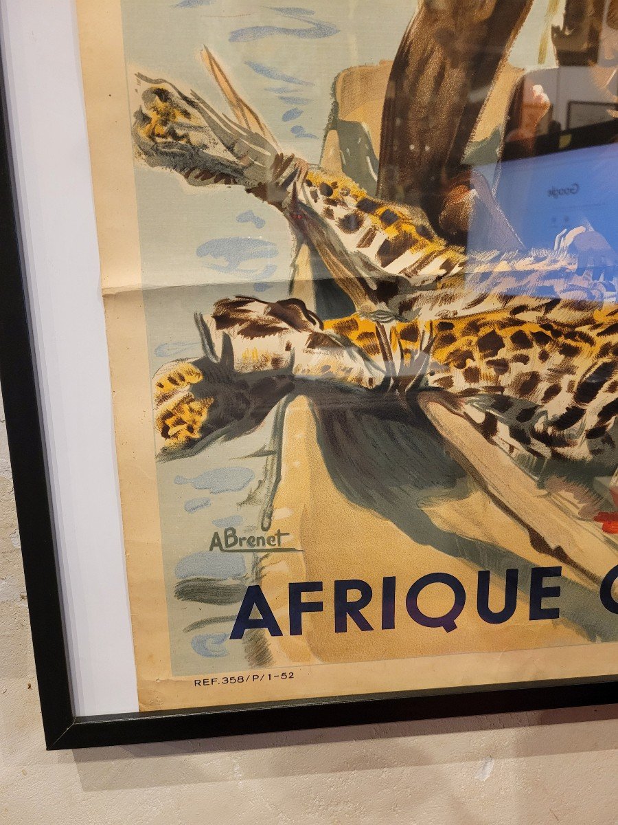 Brenet - Affiche Air France Originale Afrique Occidentale-photo-3