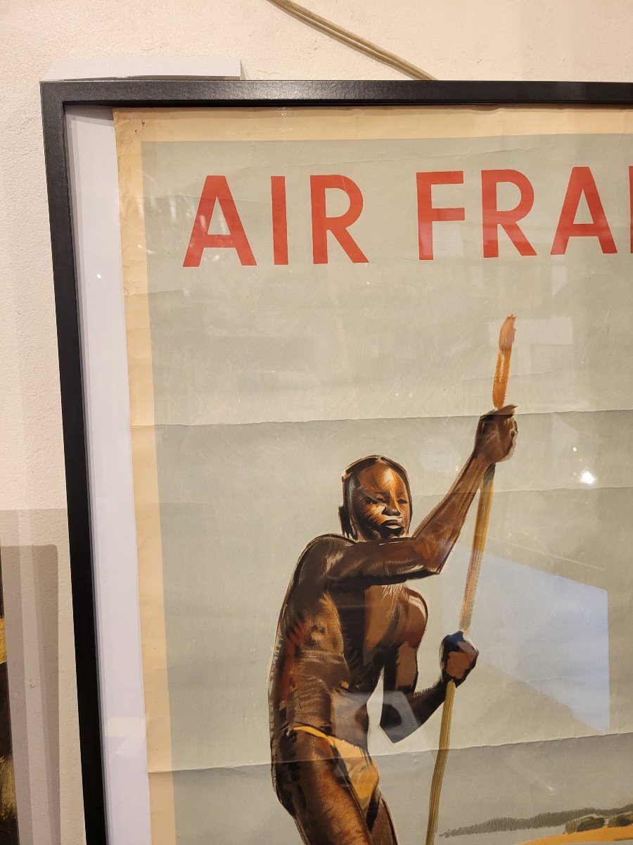 Brenet - Affiche Air France Originale Afrique Occidentale-photo-1