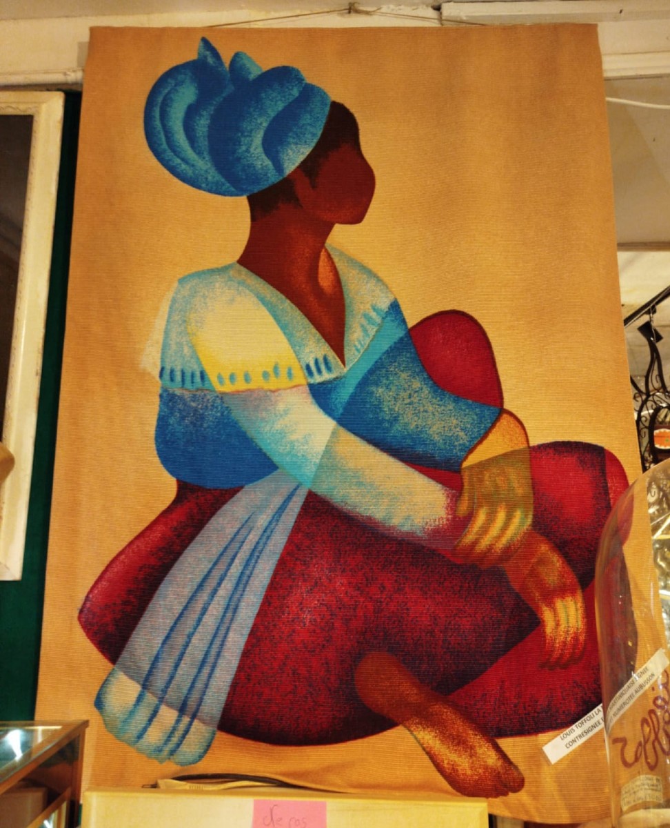 Tapestry By Louis Toffoli – "la Martiniquaise"-photo-2