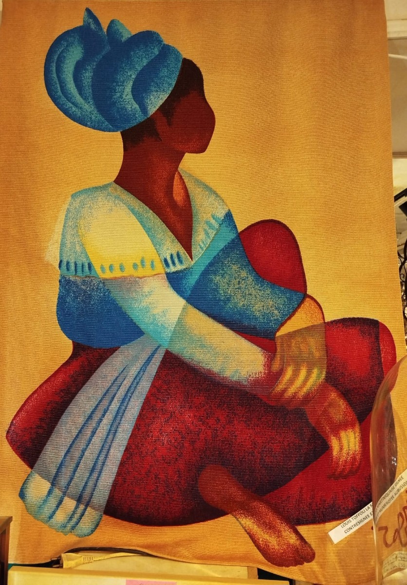 Tapestry By Louis Toffoli – "la Martiniquaise"-photo-3