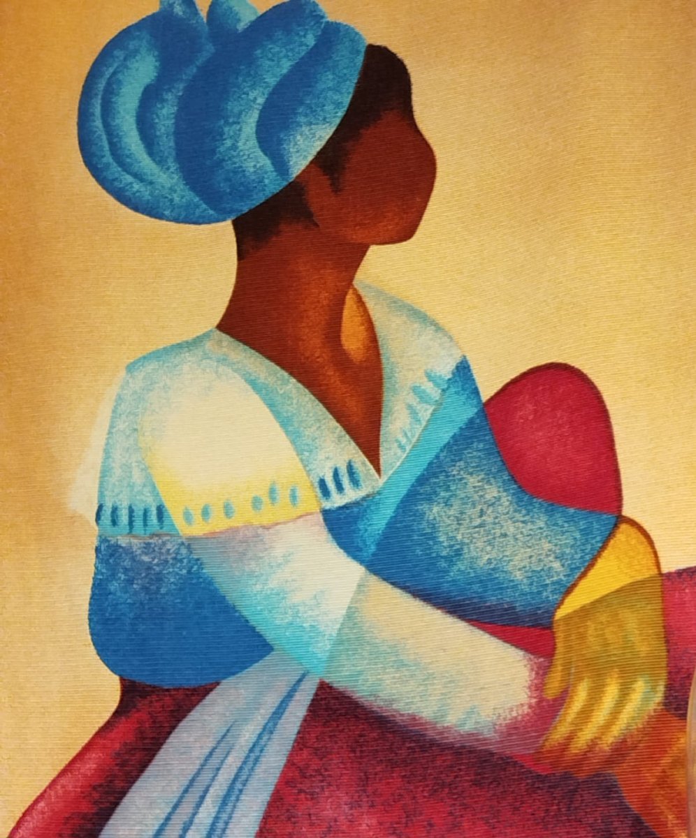 Tapestry By Louis Toffoli – "la Martiniquaise"-photo-1