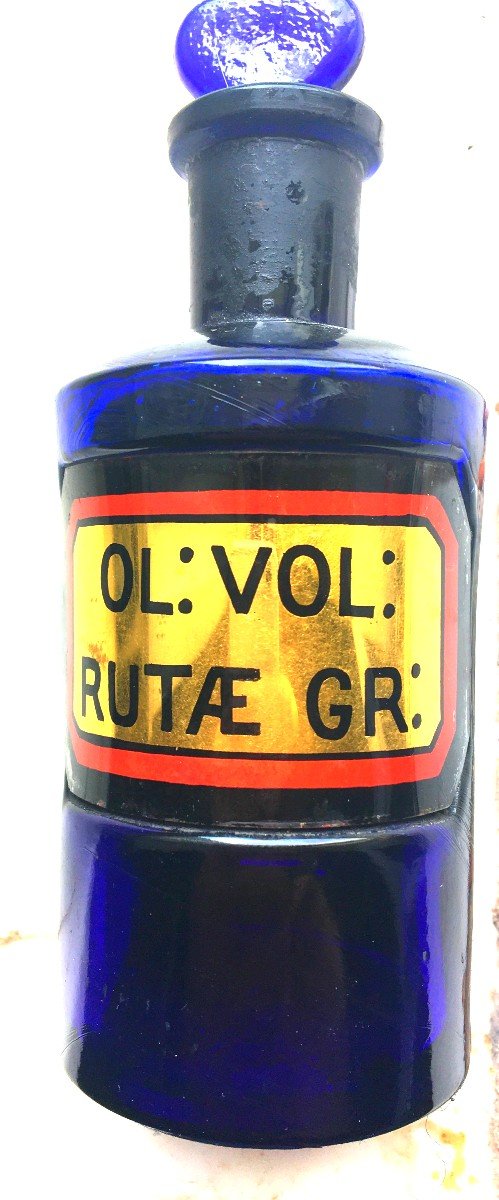 Bel Ensemble De Pots à Pharmacie En Porcelaine  Vieillard à Paris , Deux à Pommade  Et 3flacons-photo-8