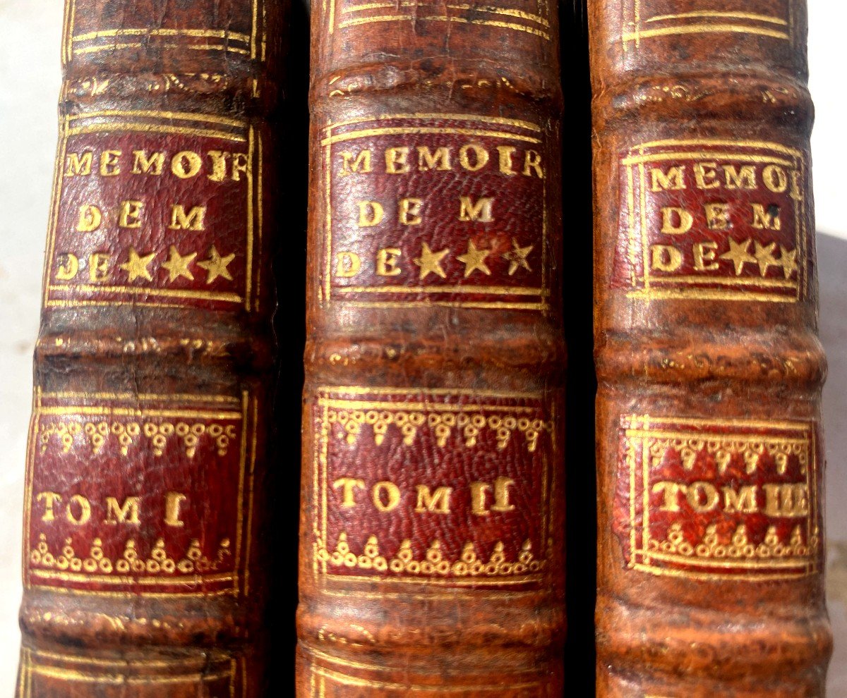  Trois Beaux Volumes In 12 : Mémoires Et Avantures De Mr D.... (comte De Kermalec) Par Gaillard-photo-3