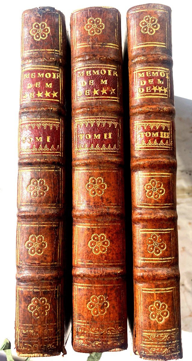  Trois Beaux Volumes In 12 : Mémoires Et Avantures De Mr D.... (comte De Kermalec) Par Gaillard