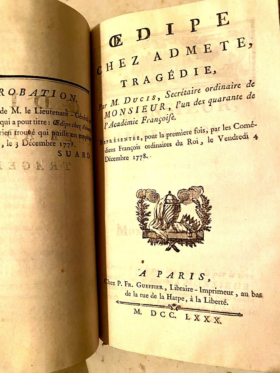Important Collection Of 5 Plays And An Essay On The Revolutions In Music 1769/80-photo-5