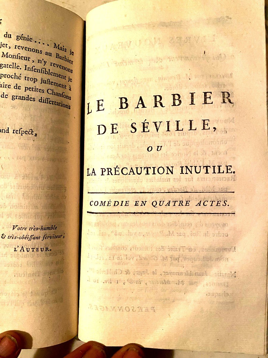 Important Collection Of 5 Plays And An Essay On The Revolutions In Music 1769/80-photo-6