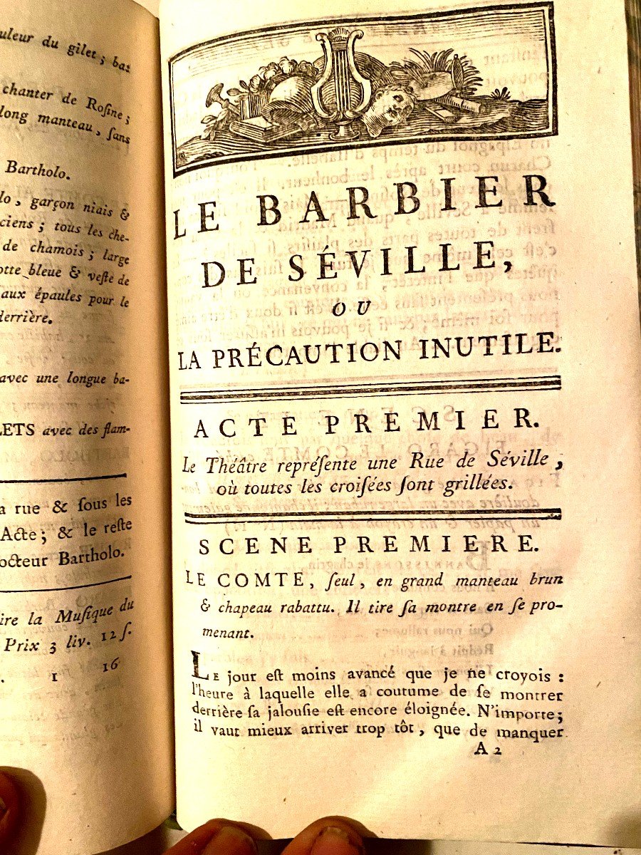 Important Collection Of 5 Plays And An Essay On The Revolutions In Music 1769/80-photo-7
