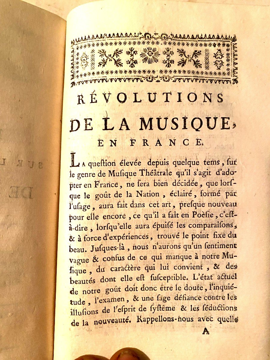 Important Collection Of 5 Plays And An Essay On The Revolutions In Music 1769/80-photo-8