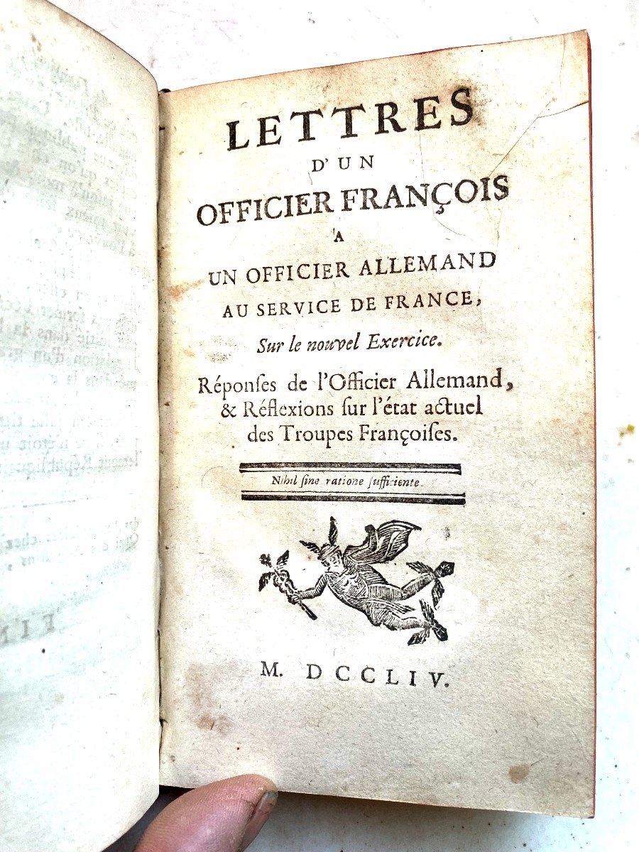  1 Volume De 1753 / 54 /61  Regroupant Trois Ouvrages Distincts De Militariat d'époque Louis XV-photo-1