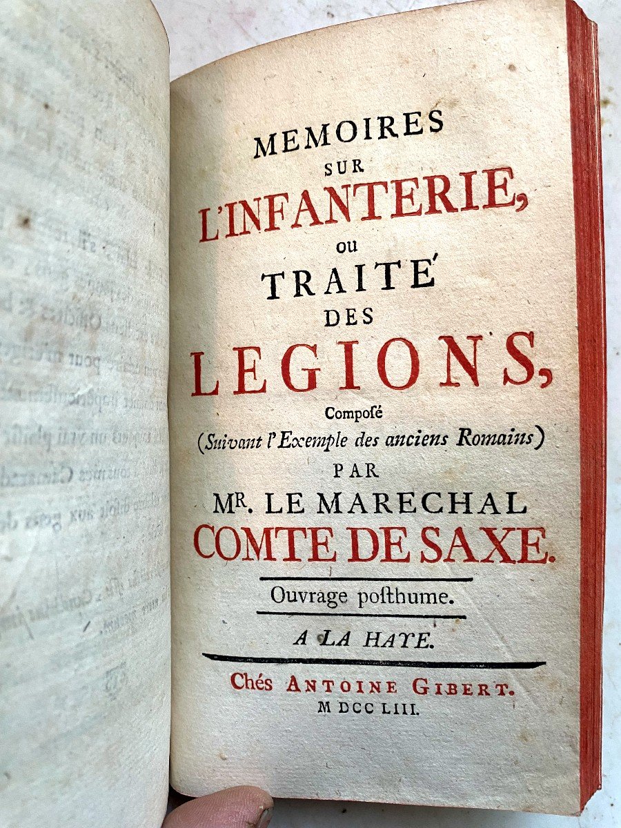  1 Volume De 1753 / 54 /61  Regroupant Trois Ouvrages Distincts De Militariat d'époque Louis XV-photo-2