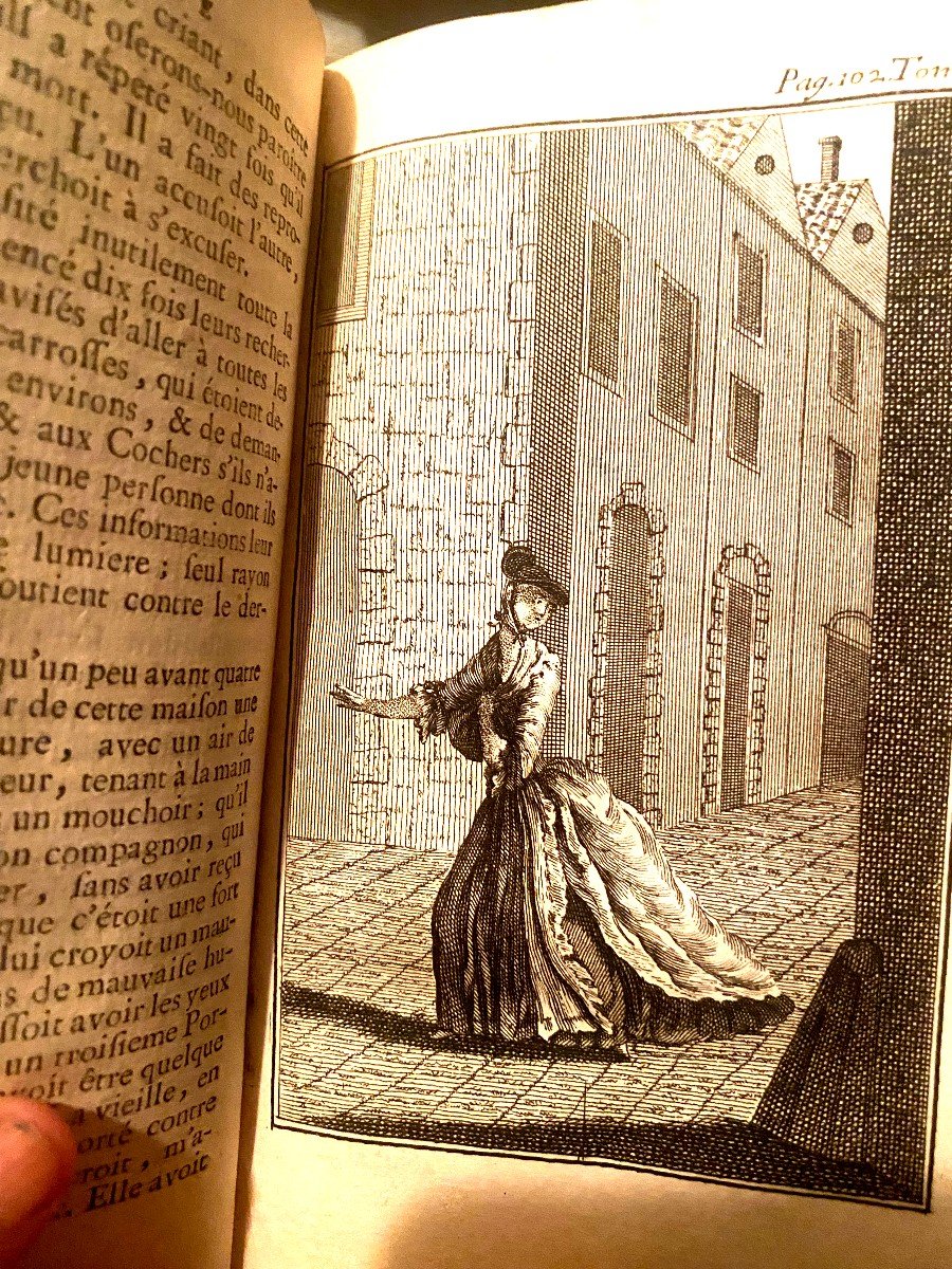 Lettres Anglaises  Où Histoire De Miss Clarisse Harlove  en  6 Vol. 1766, Par Richardson,  bien Illustrées-photo-5