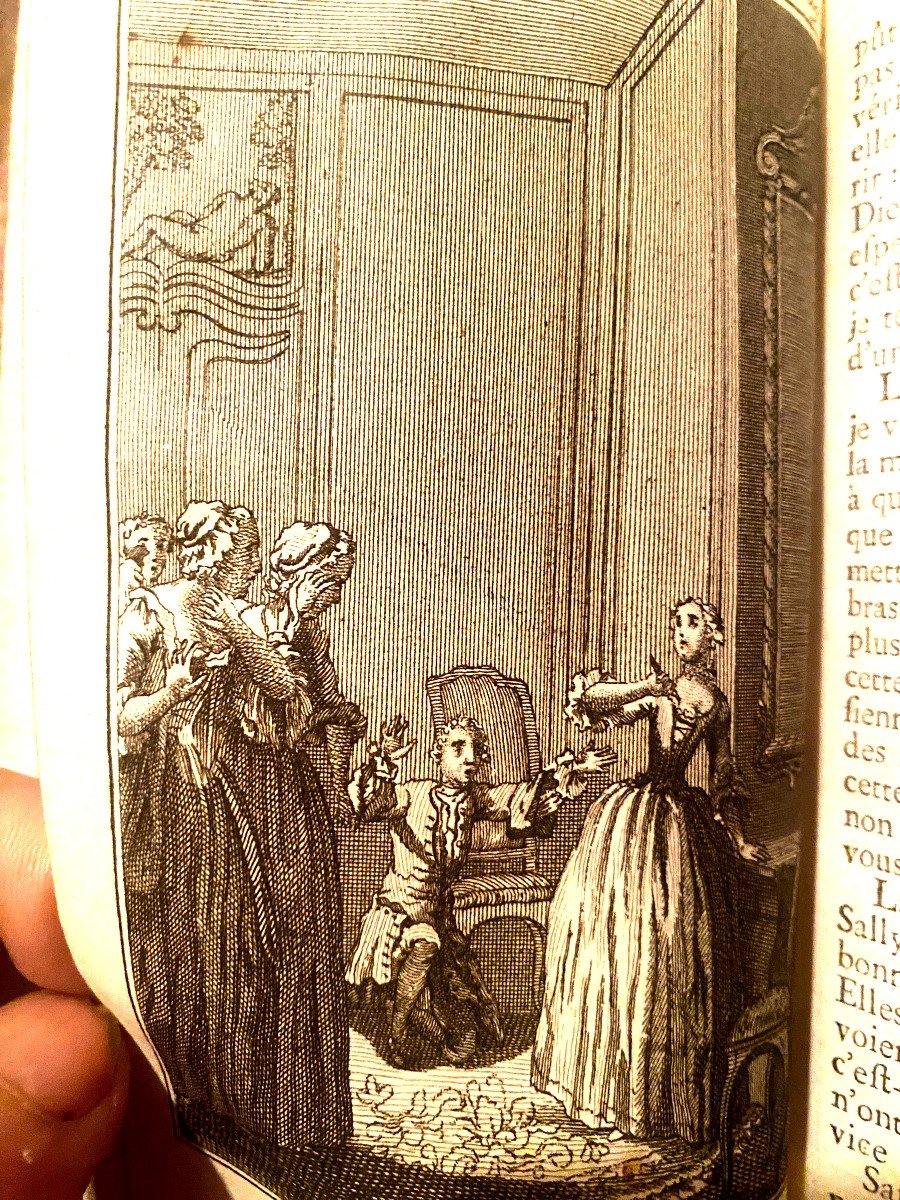 Lettres Anglaises  Où Histoire De Miss Clarisse Harlove  en  6 Vol. 1766, Par Richardson,  bien Illustrées-photo-6