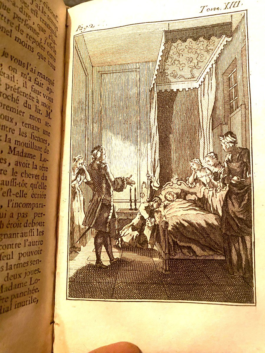 Lettres Anglaises  Où Histoire De Miss Clarisse Harlove  en  6 Vol. 1766, Par Richardson,  bien Illustrées-photo-8