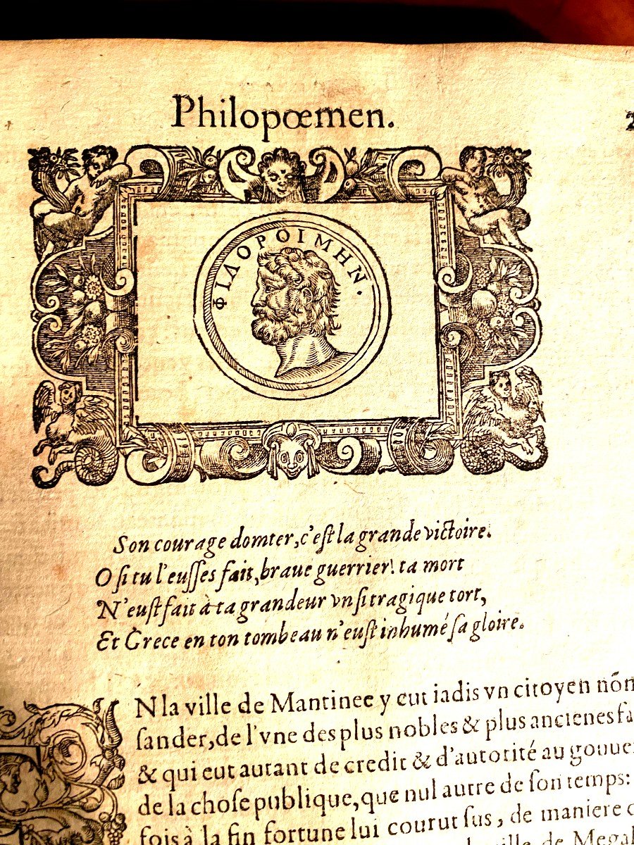 Fort Volume In Folio De 1610   "vies Des Hommes Illustres Grecs Et Romains De Plutarque - Amyot-photo-5