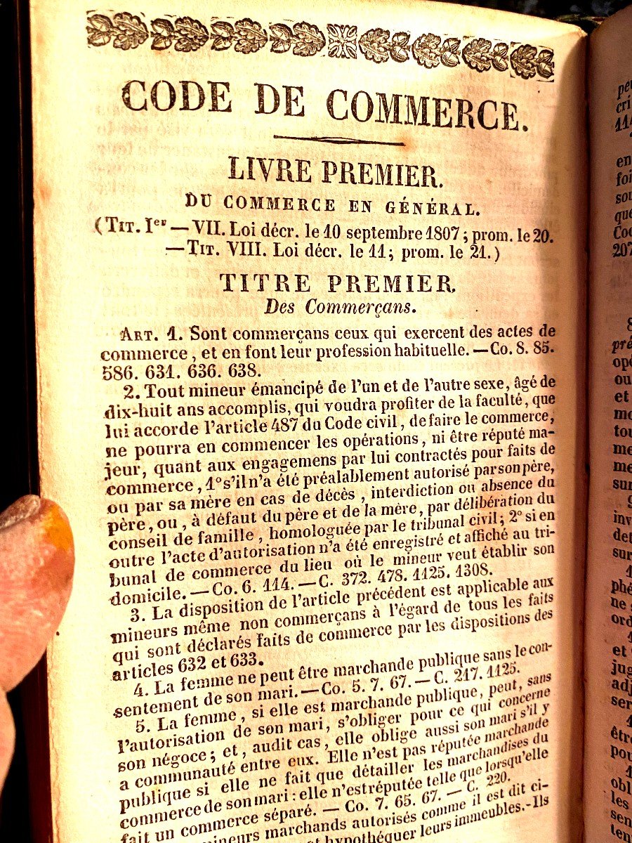Nice Volume In 16 Of All The Codes Of The French In Toulouse 1838-photo-4