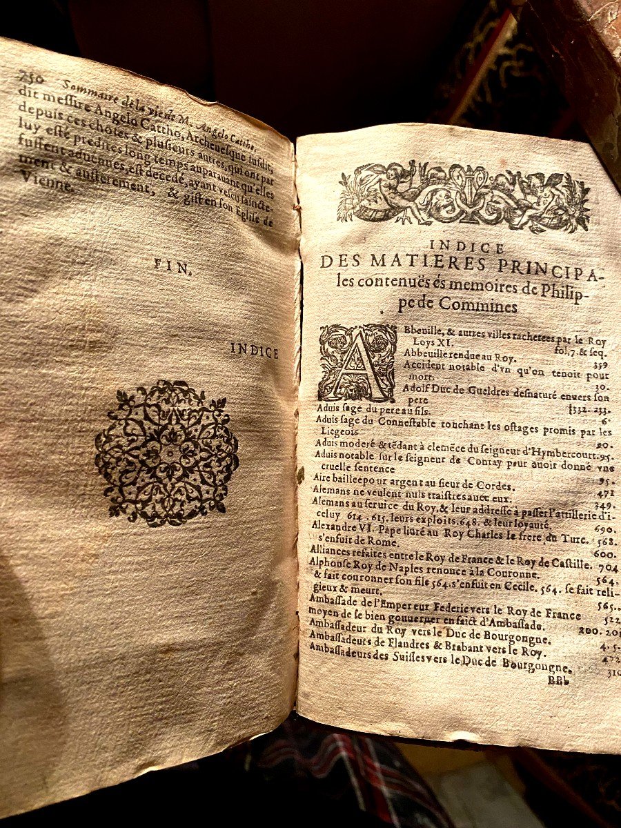 Les Mémoires De Philippe De Commines Chevalier Seigneur d'Argenton, 1 Volume In 8, à Paris 1616-photo-5