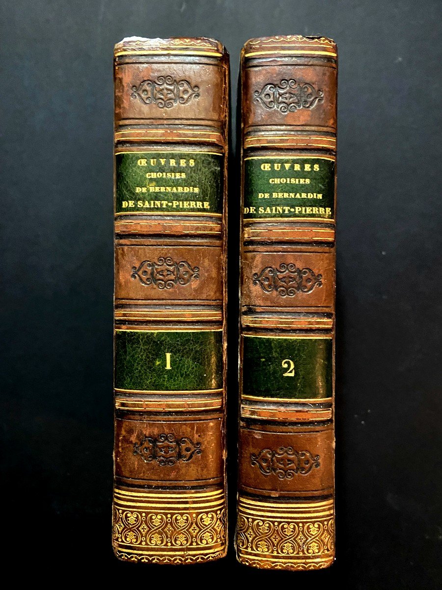 Selected Works Of Bernardin De Saint-pierre, In A Beautiful Binding In 2 Volumes. Paris 1838