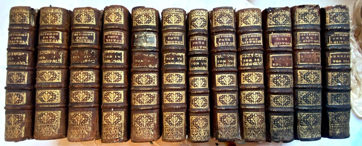 Methode Pour Etudier l'Histoire Par l'Englet Du Fresnoy 9 Vol.+ 3 Suppléments (comp. Paris 1735