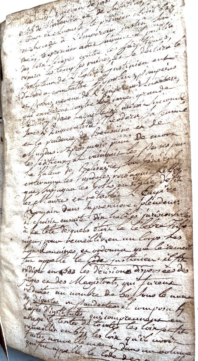 Les Institutions De Justinien Divisées En 4 Livres, En Deux Tomes Petits In 12 à  Parisiis 1713-photo-1