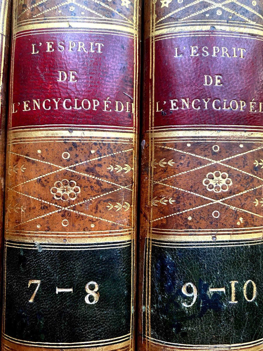 In Its Beautiful Glazed Calfskin Binding: The Spirit Of The Encyclopedia Or Choice Of Articles. .in Paris-photo-2