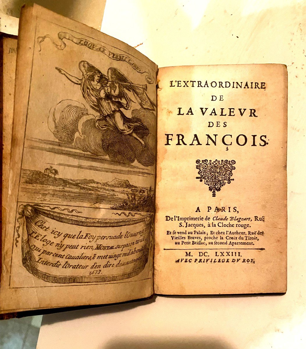   Rare: The Extraordinary Value Of The French People Of Saint Blaise 1 Vol. In 12. In Paris 1673