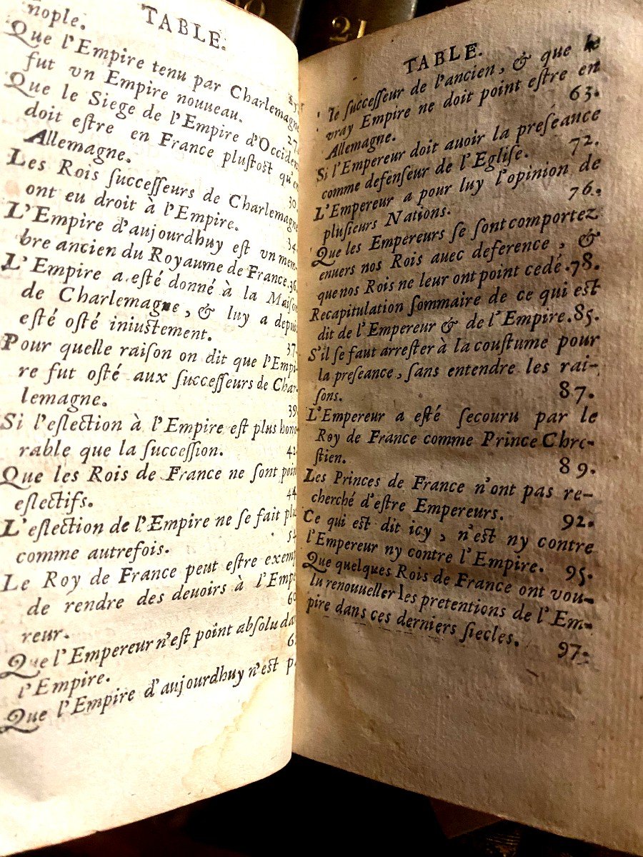 Divers Traités Sur Les Droits Et Les Prérogatives Des Rois De France , à Paris 1666, En I Vol. -photo-3
