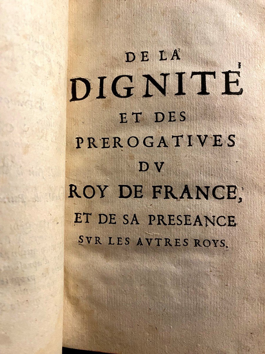 Divers Traités Sur Les Droits Et Les Prérogatives Des Rois De France , à Paris 1666, En I Vol. -photo-6
