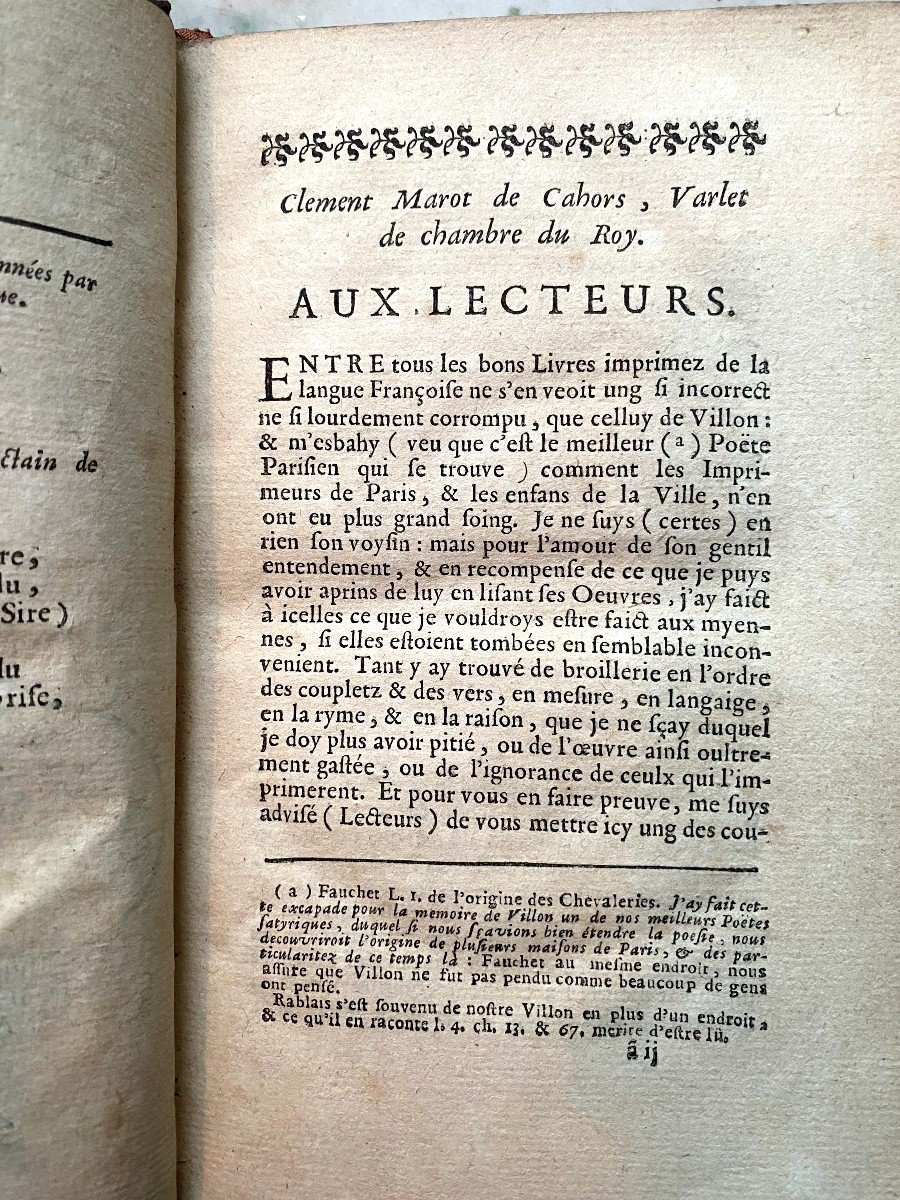 Rare And Beautiful Copy Of The Works Of François Villon Published By A. Coustelier In Paris In 1723-photo-1