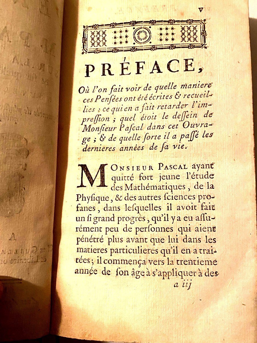  Thoughts Of M. Pascal On Religion & On Some Other Subjects, New Edition, Paris 1754-photo-1