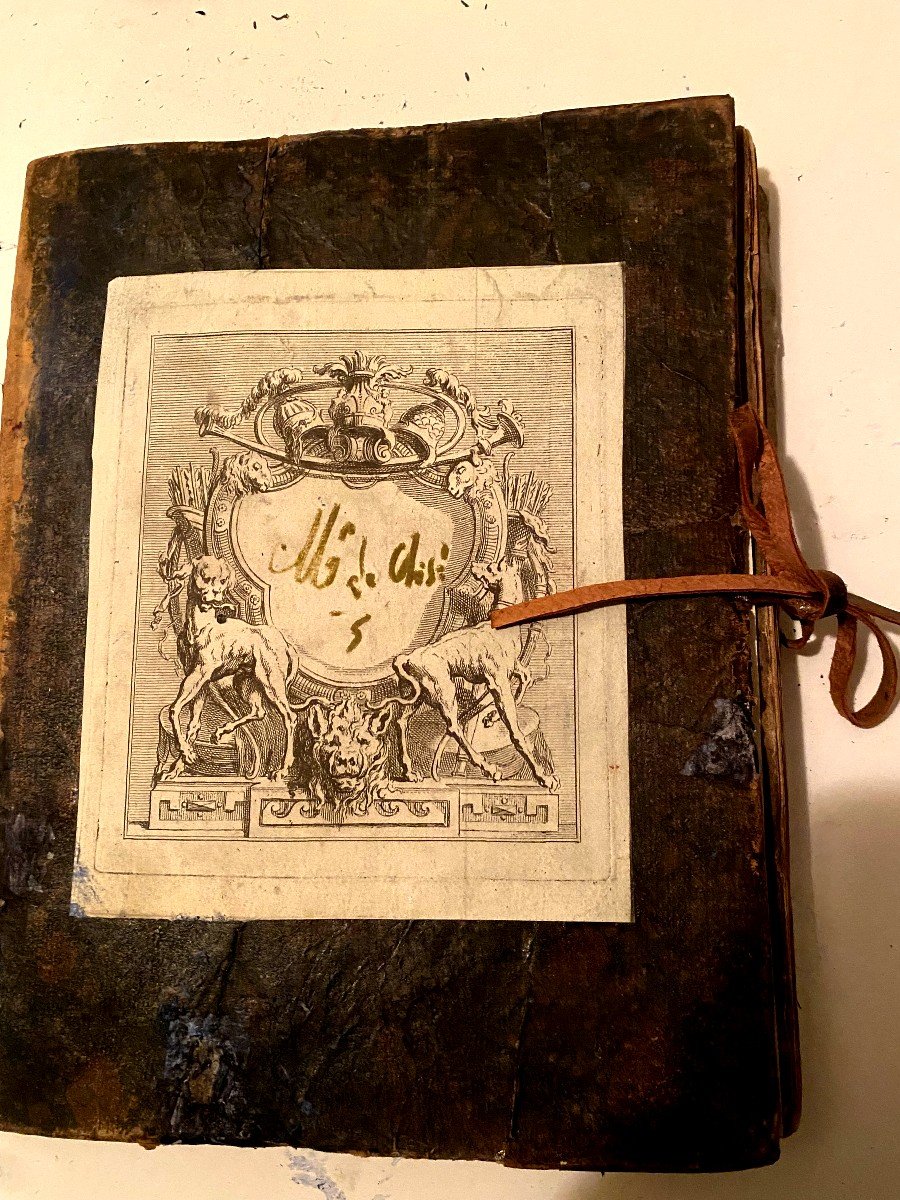 Beautiful Lace-up Wallet Book With Arms In Paris From The Print. From The King, “report Of Necker”-photo-7
