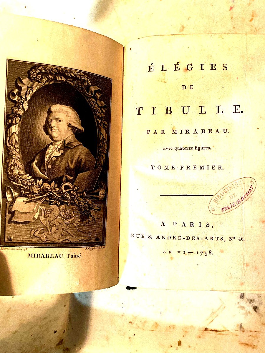 Elégies De Tibulle Suivies Des Baisers De Jean Second Par Mirabeau , Illutrées, Paris 1798 An 6-photo-3