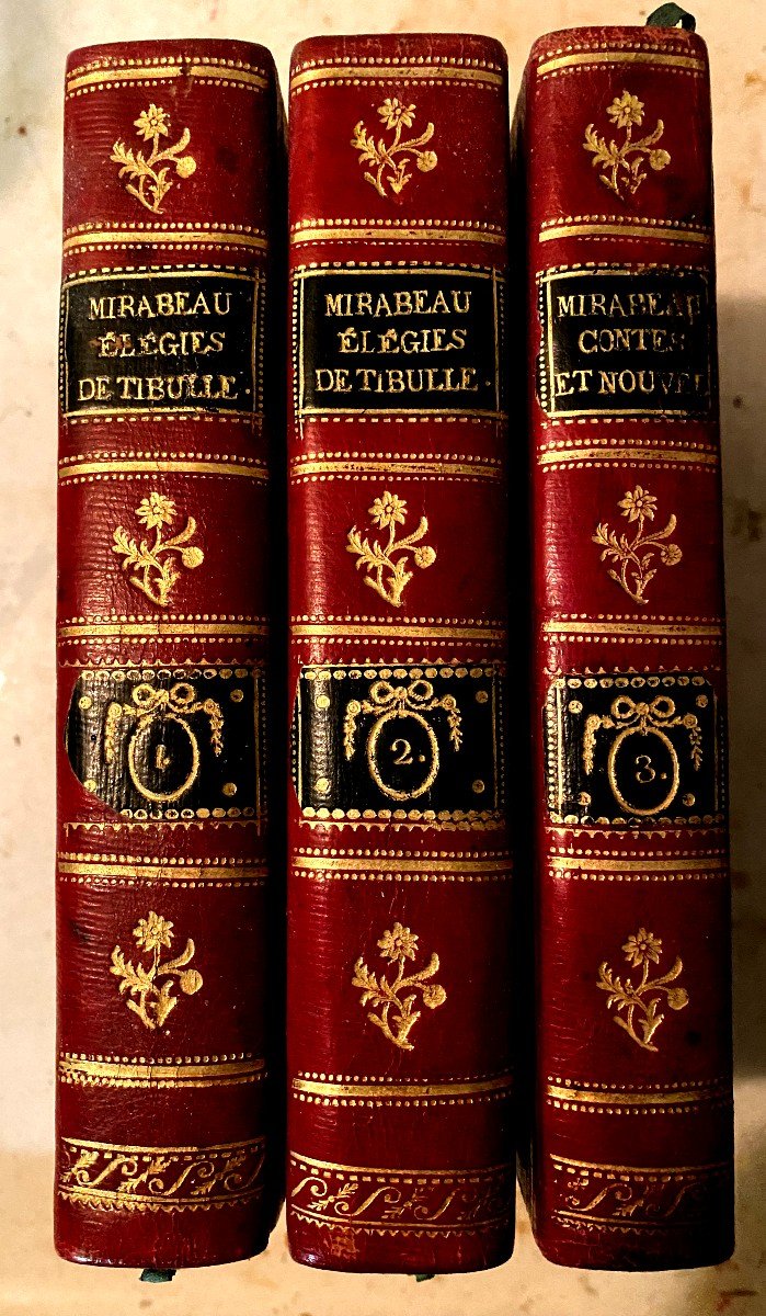 Elégies De Tibulle Suivies Des Baisers De Jean Second Par Mirabeau , Illutrées, Paris 1798 An 6