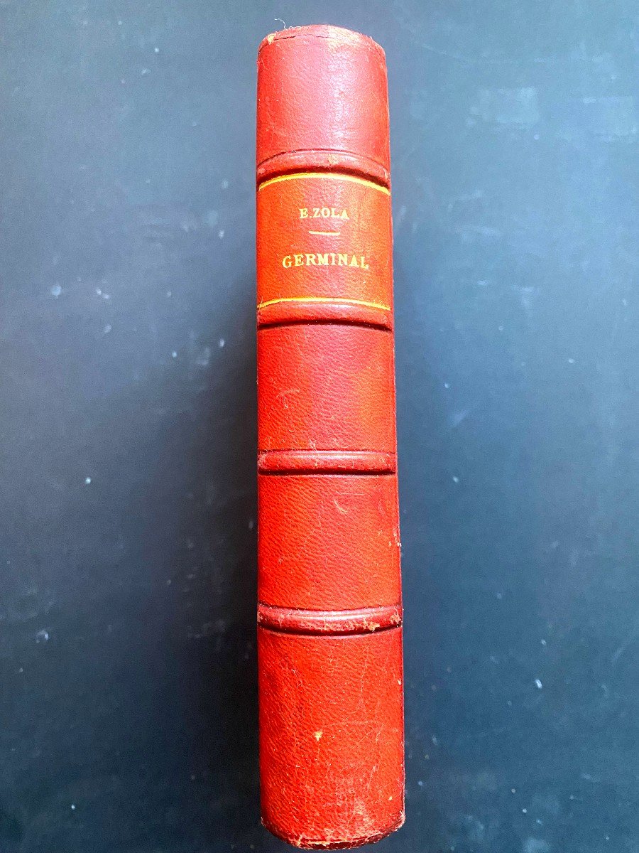 "germinal" Original Edition Of The Suite Les Rougon-macquart By Emile Zola Paris1883 Dedicated