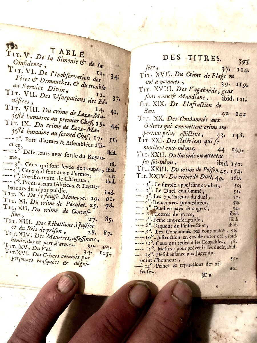  Pt In 12, Penal Code Or Collection Of Main Ordinances, Edicts And Declarations. Paris 1754-photo-4