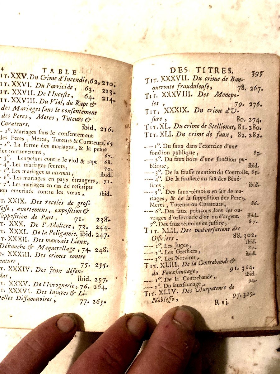  Pt In 12, Penal Code Or Collection Of Main Ordinances, Edicts And Declarations. Paris 1754-photo-6