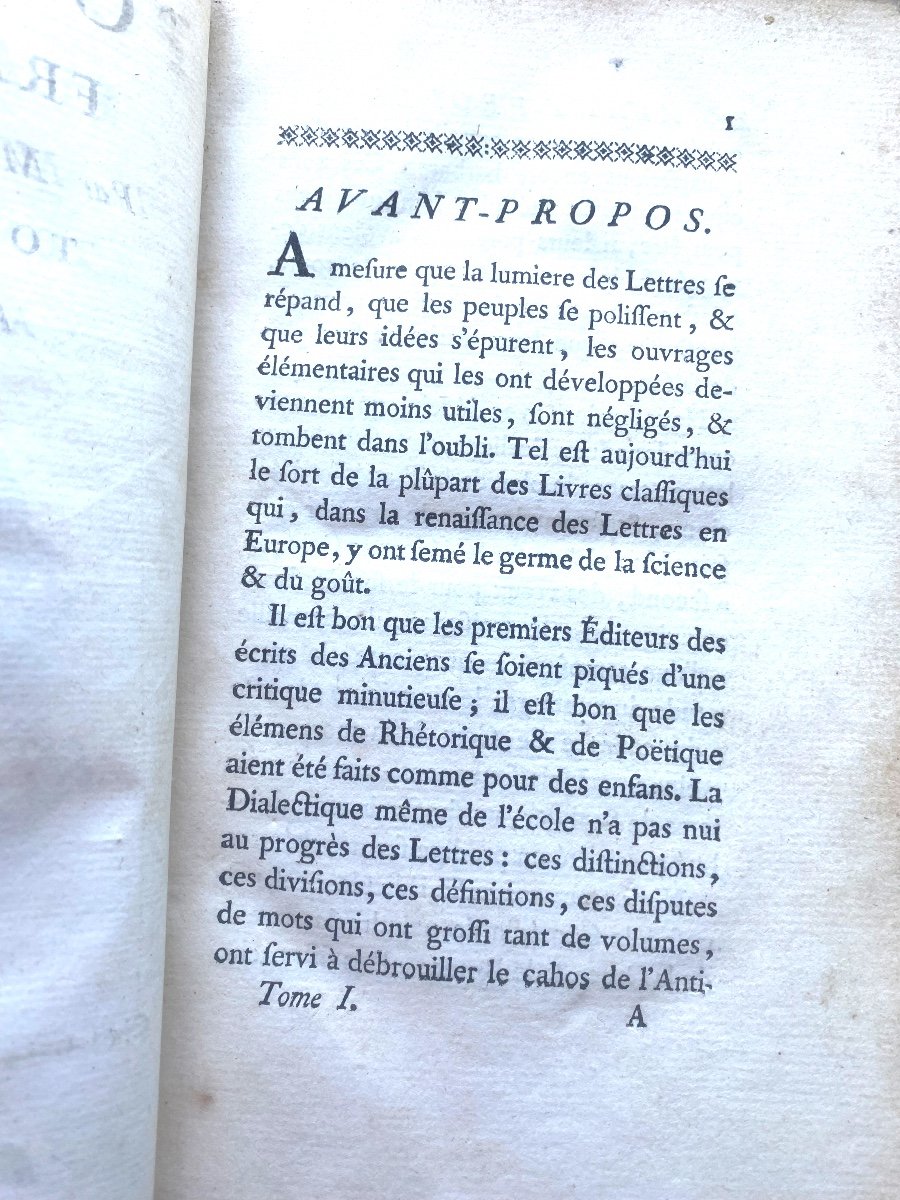 Rare Bel Exemplaire De La Poétique Française Par M. De Marmontel En Deux Forts Vol. In8 1763-photo-4