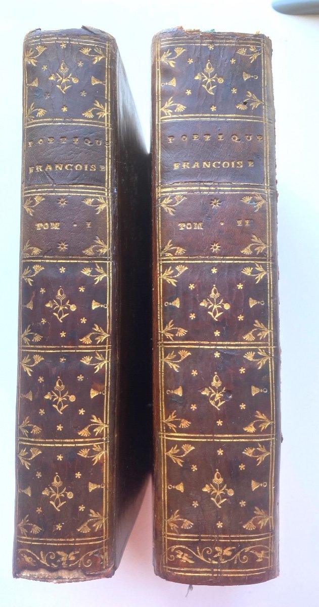 Rare Bel Exemplaire De La Poétique Française Par M. De Marmontel En Deux Forts Vol. In8 1763