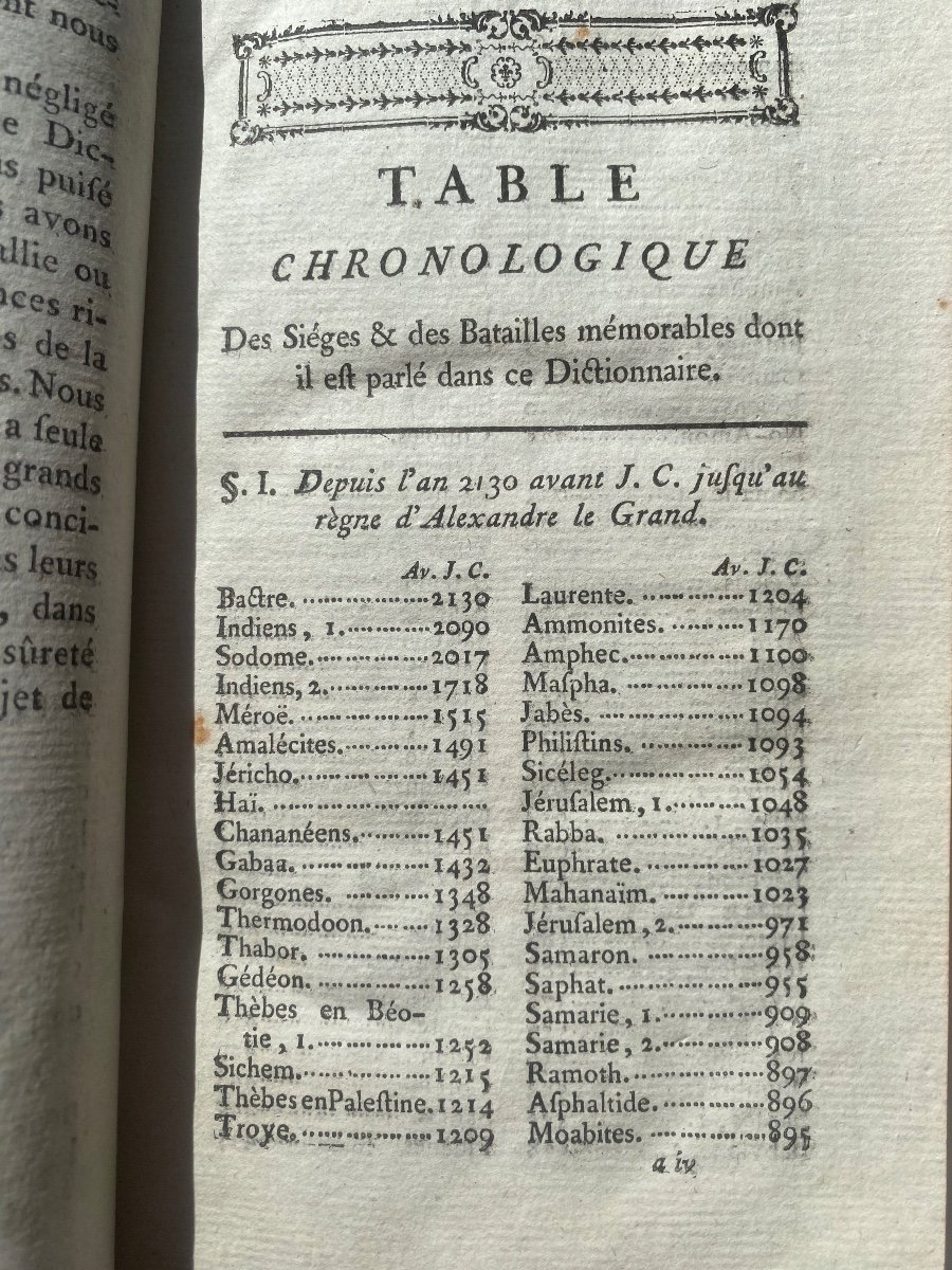 Trois Beaux Forts Volumes Un 12 Dictionnaire Historique Des Sièges Et Batailles 1771 à Paris-photo-1