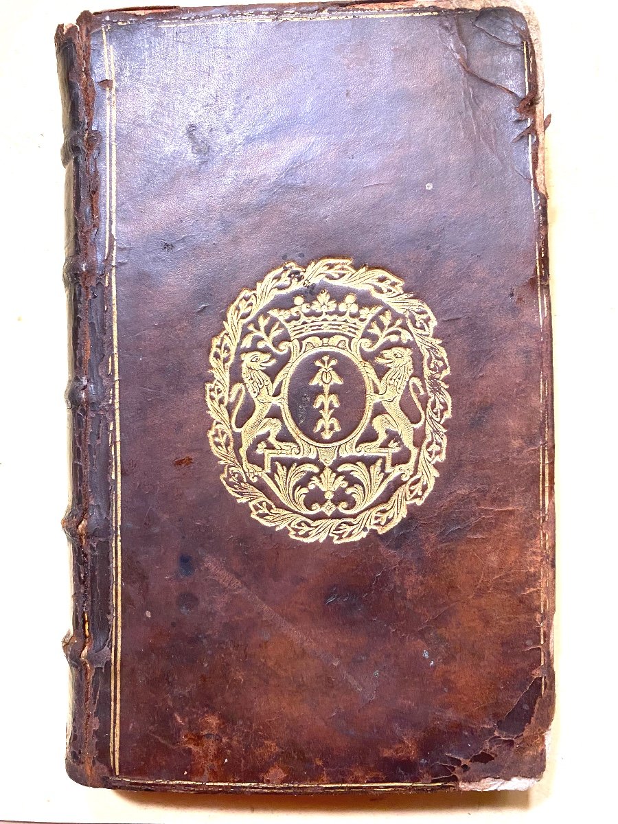 Rare Memoirs With The Arms Of Marquis On The "reign Of Louis XIV" By The Marquis De La Fare 1716 -photo-2