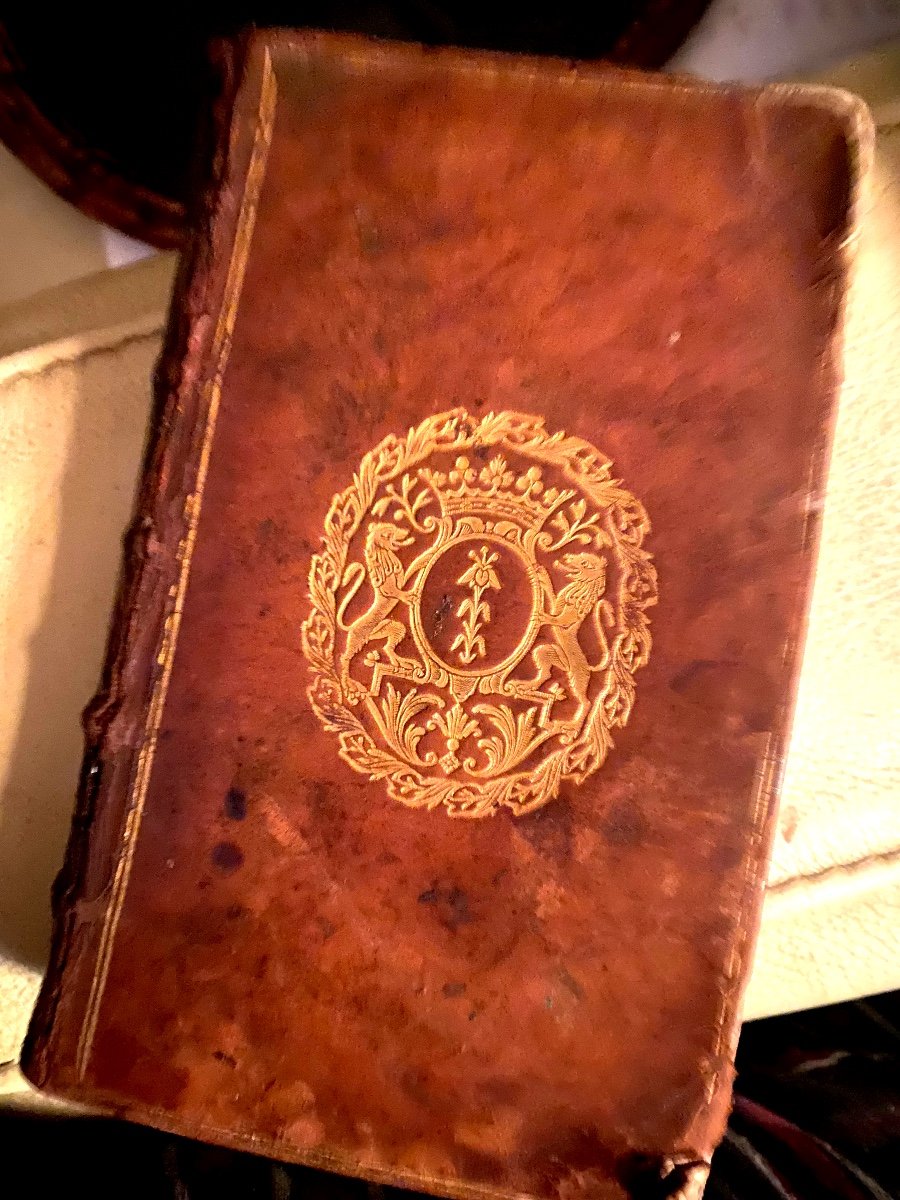 Rare Memoirs With The Arms Of Marquis On The "reign Of Louis XIV" By The Marquis De La Fare 1716 -photo-5