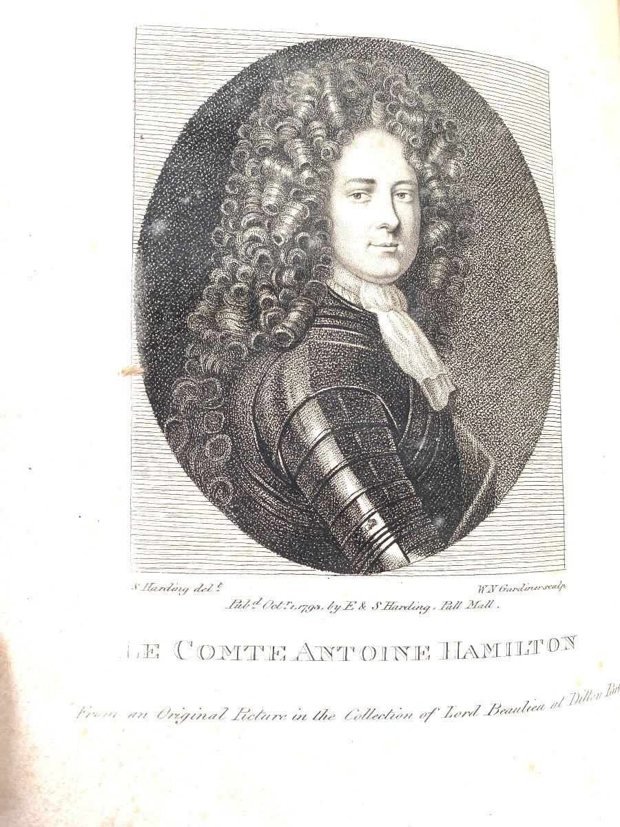 Mémoires Du Comte De Grammont Par Le C. Antoine Hamilton , à Londres ,edwards (1793) Illustré.)-photo-3