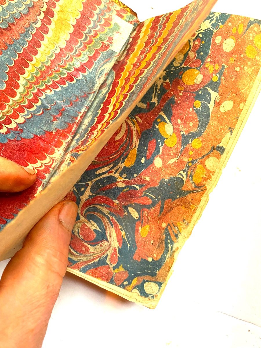 In A Rich Red Morocco Spine Binding "history Of The Ottoman Empire" By Sagrédo 1724.-photo-1