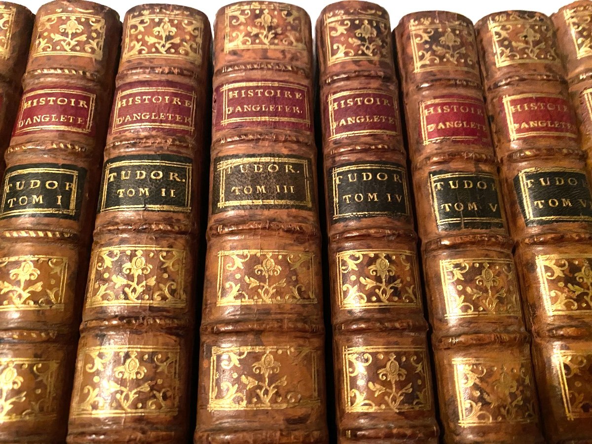 Histoire d'Angleterre Contenant La Maison De Plantagenet , Tudor Et Stuart En 15 Vol.  D. Hume.-photo-3