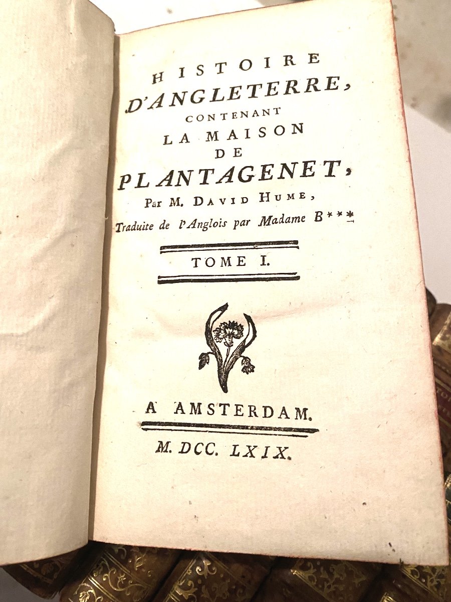 Histoire d'Angleterre Contenant La Maison De Plantagenet , Tudor Et Stuart En 15 Vol.  D. Hume.-photo-4