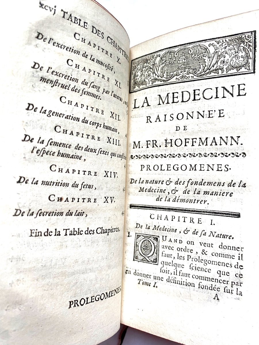  Very Beautiful Complete Series, In 9 Vols. "reasonable Medicine" By Mr Fr. Hoffmann. In Paris 1739.-photo-6