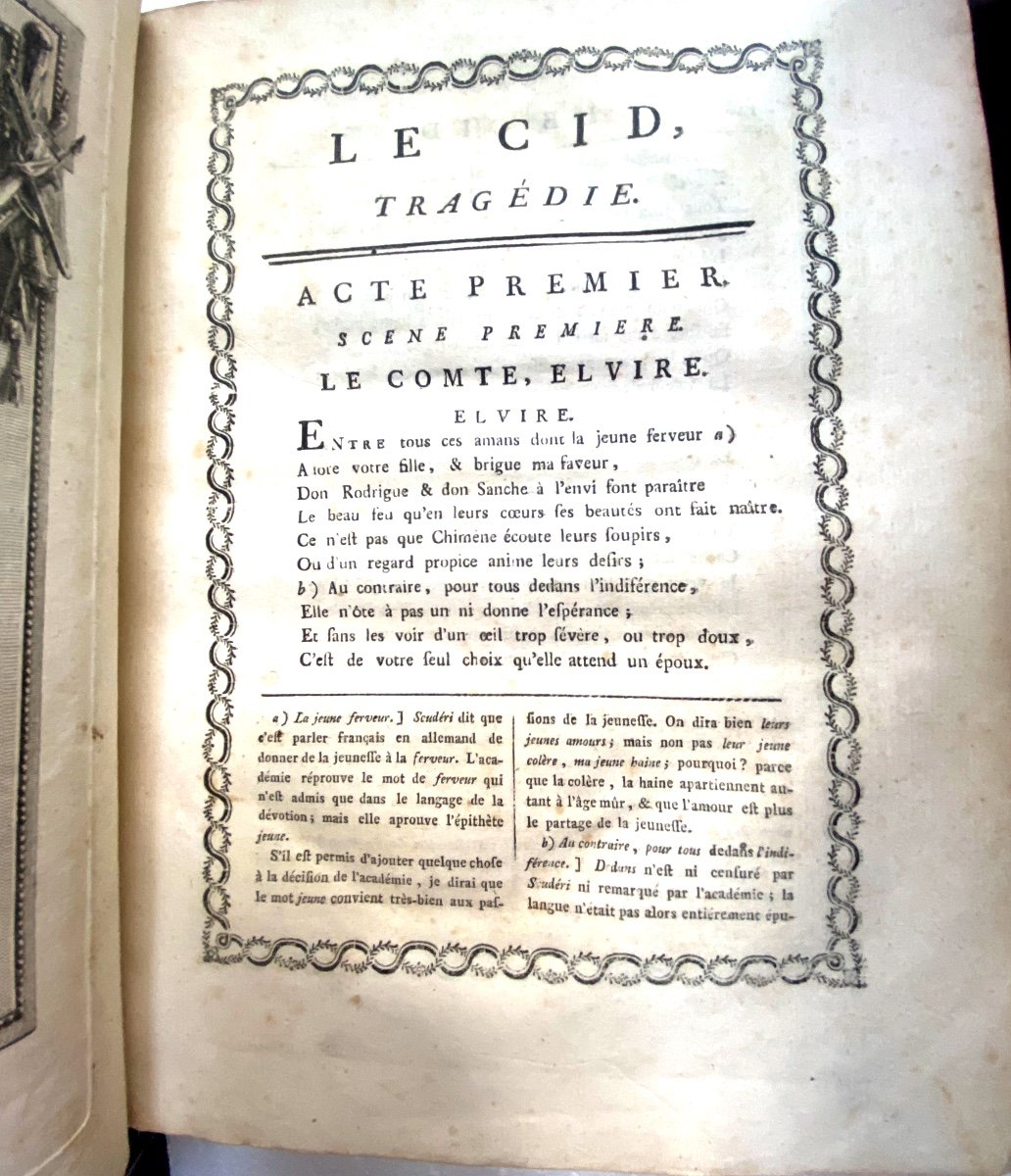 Splendid Edition Of The Theater By P. Corneille In 8 Volumes In 4 In Illustrated Tortoiseshell Glazed Calfskin -photo-4
