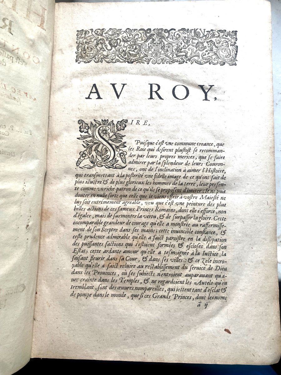 Complet  Infolio From 1637, In Paris, Roman History" By Fn Coeffecteau, Chez N. & J. Coste-photo-1