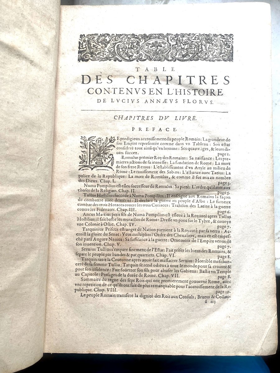 Complet  Infolio From 1637, In Paris, Roman History" By Fn Coeffecteau, Chez N. & J. Coste-photo-3
