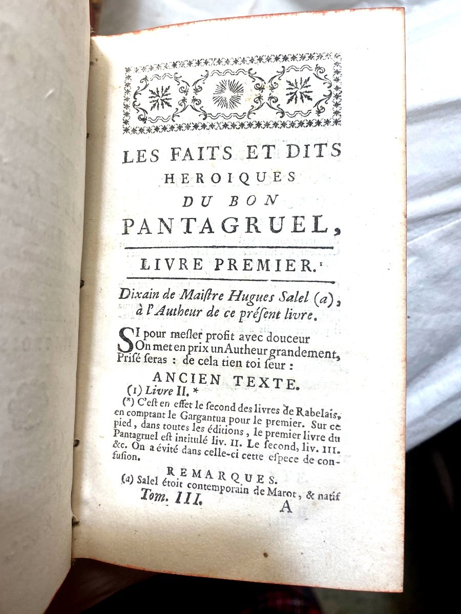 Importante Série En 8 Volumes :"les Oeuvres De Maître François Rabelais," A Amsterdam .1752-photo-4